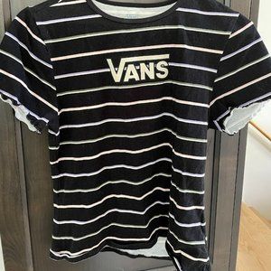 Black Striped VANS T-shirt